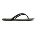 Tower London Metallic Bead Thong Women's Black Sandals