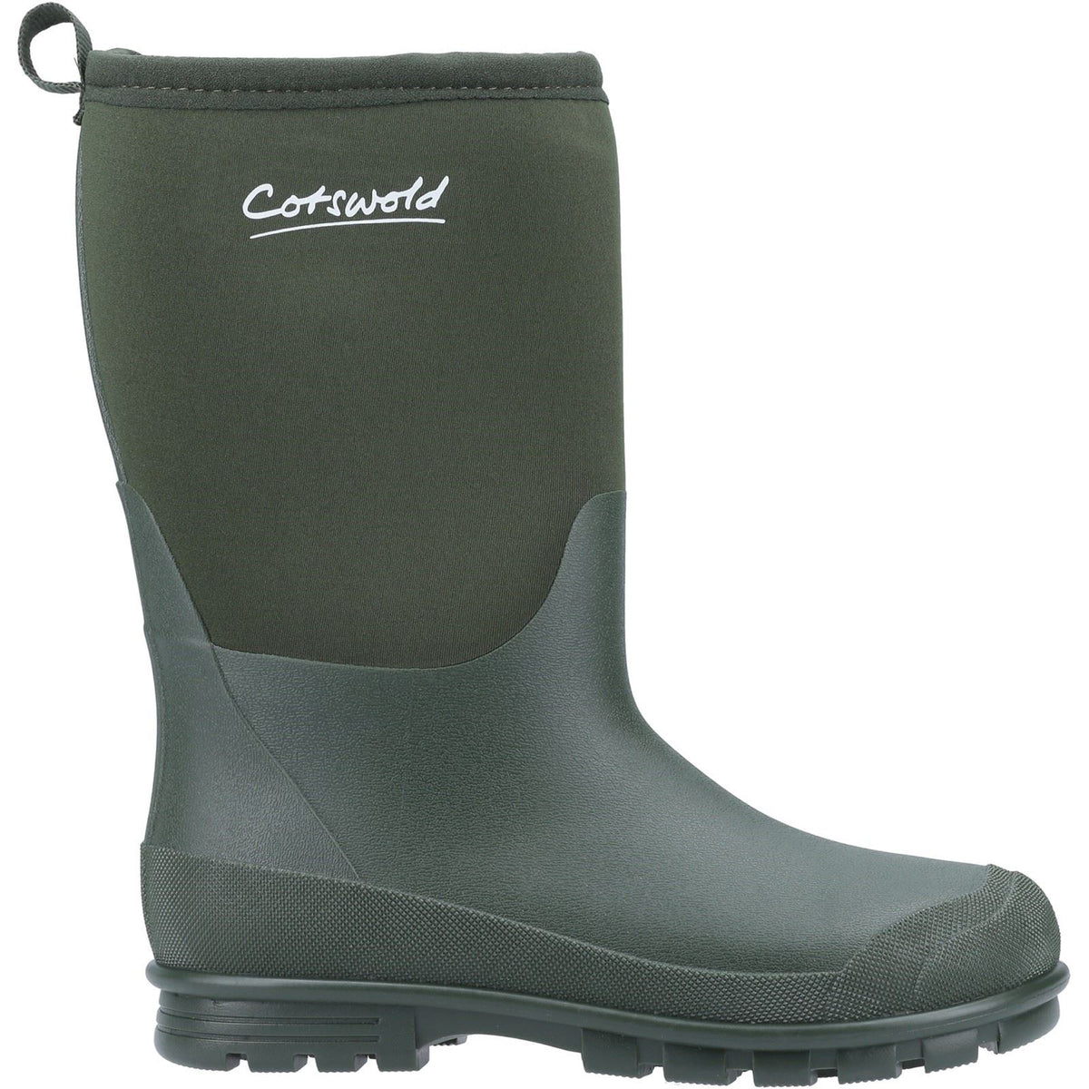Cotswold Kids  Hilly Synthetic Green Wellington Boots
