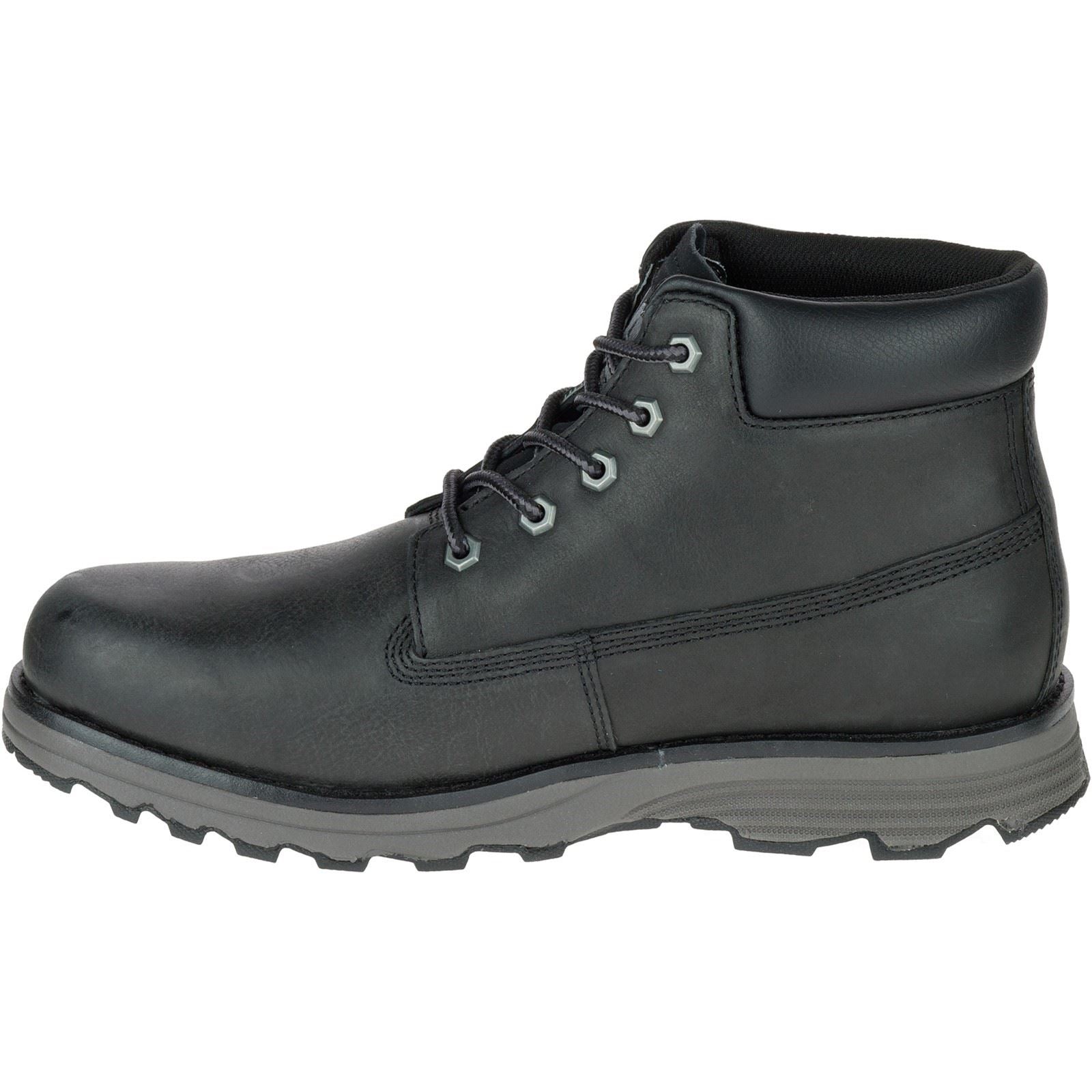 Caterpillar Founder Nubuck Leather Men's Black Ankle Boots