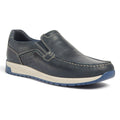 Pod Sean Leather Men's Navy Boat Shoes