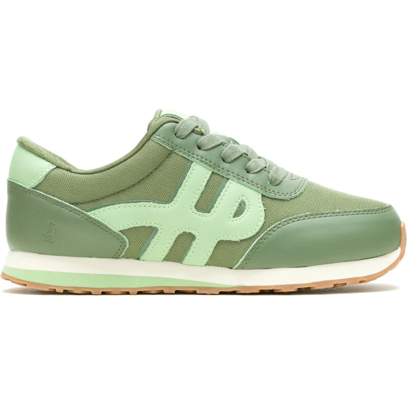 Hush Puppies Seventy8 Leather Women's Olive Trainers