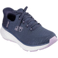Skechers Edgeride Impression Textile Women's Navy/Lavender Trainers