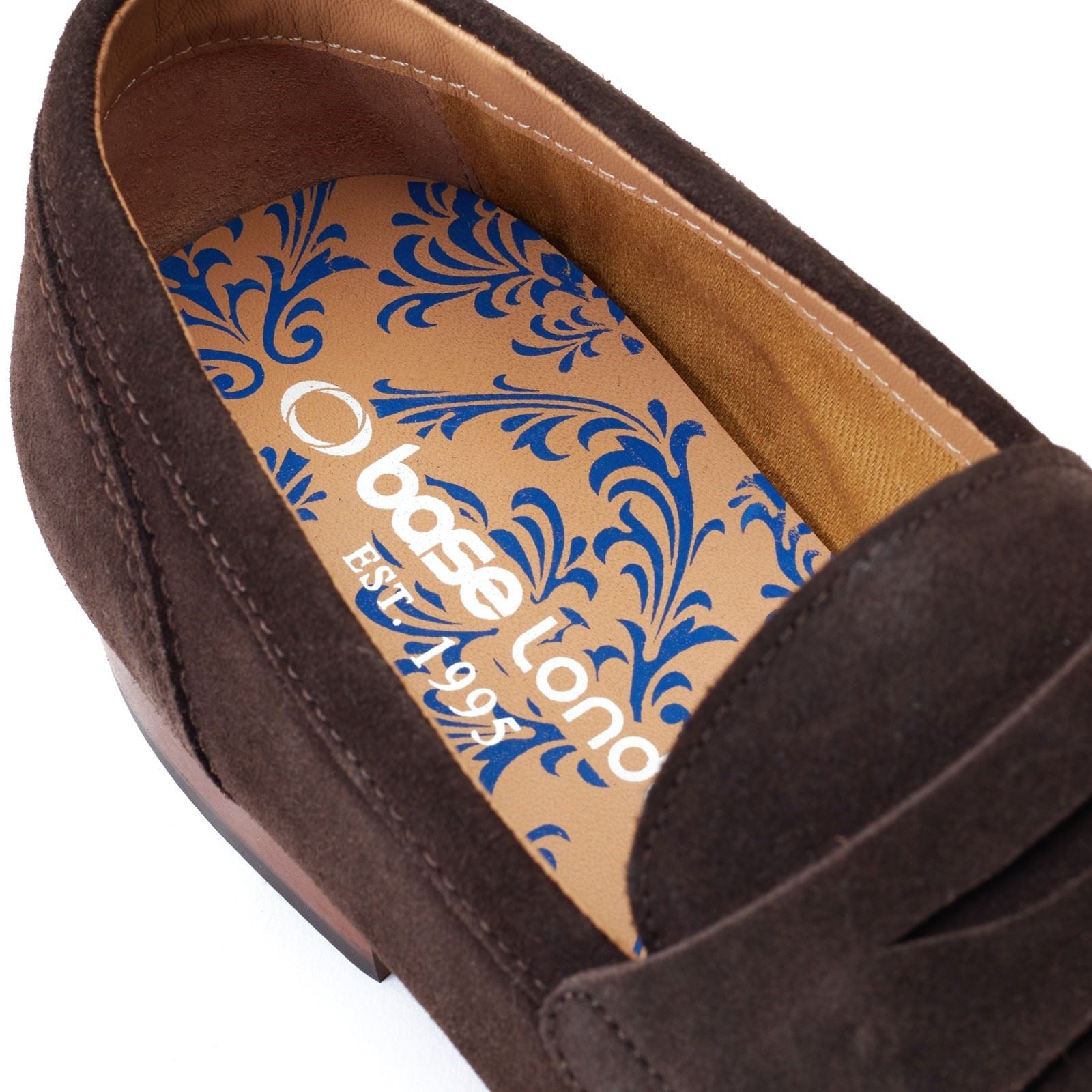 Base London Bruno Leather Men's Burnt Brown Loafers