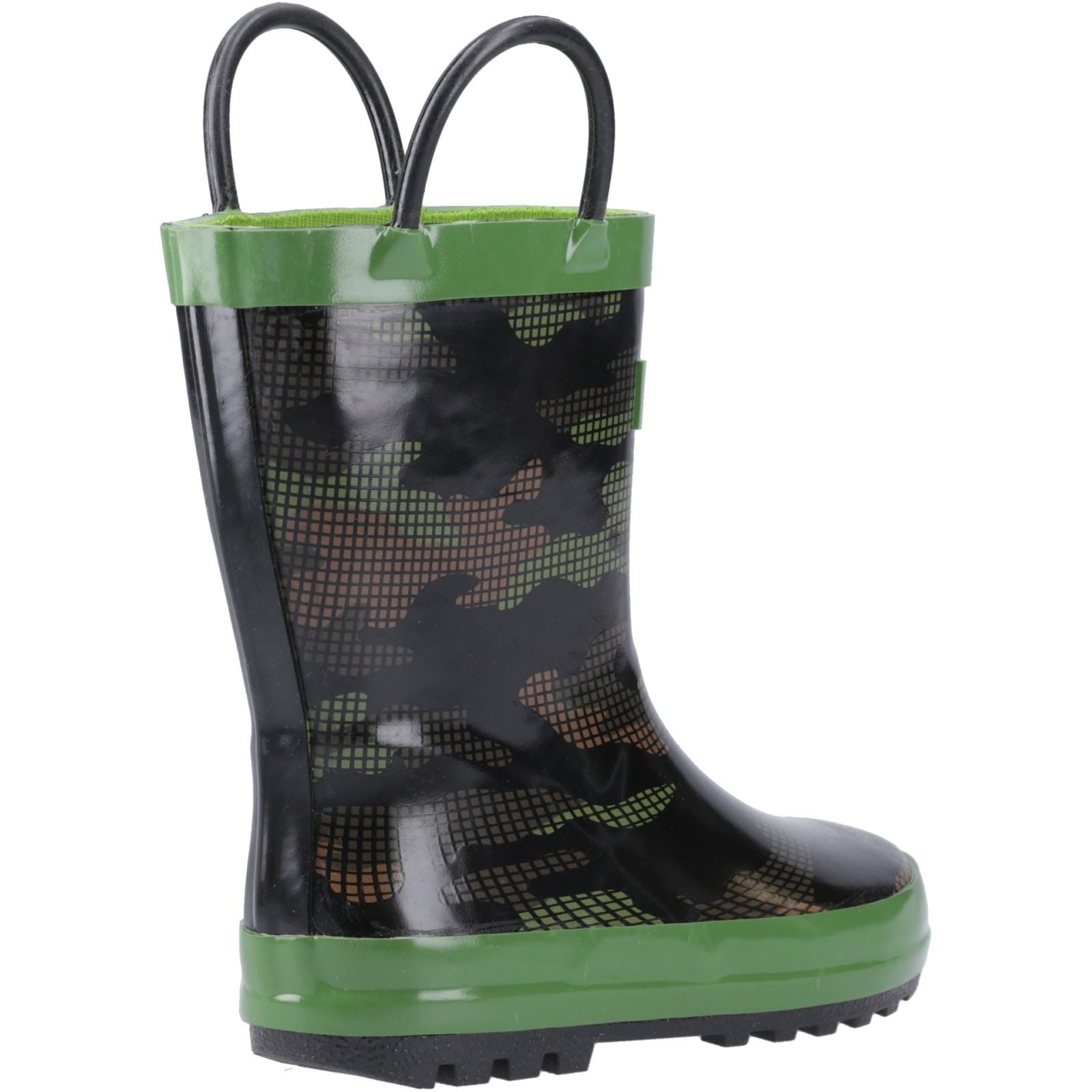 Cotswold Puddle Rubber Unisex Kid's Camouflage Wellington Boots