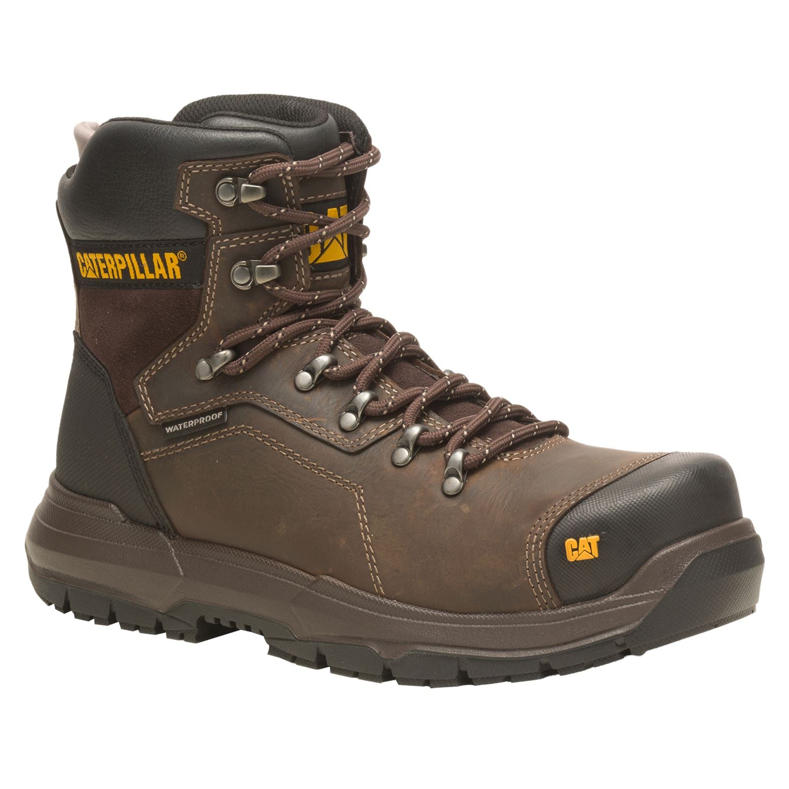 Caterpillar Diagnostic 2.0 Leather Coffee Safety Boots