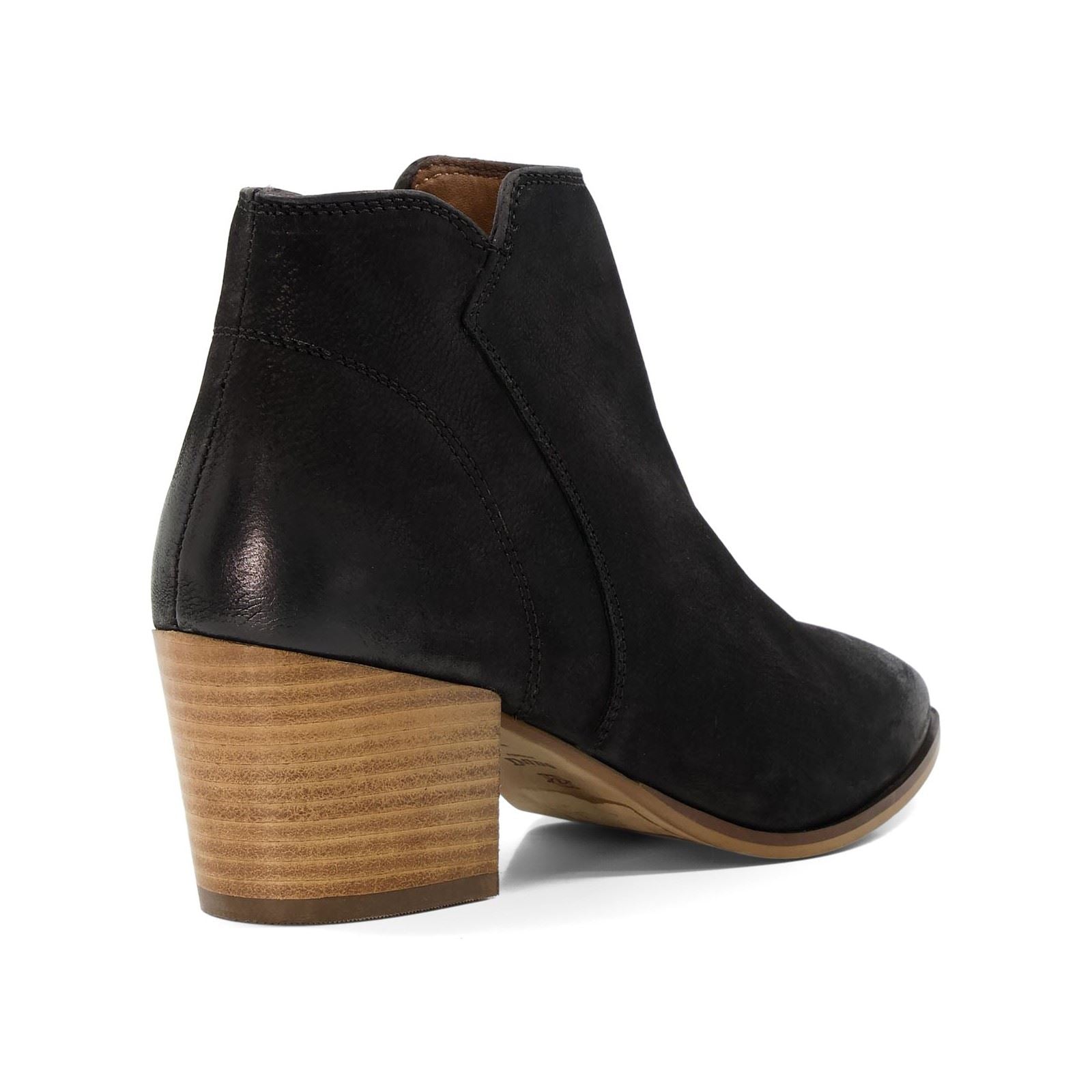 Dune Parlour Nubuck Women's Black Boots