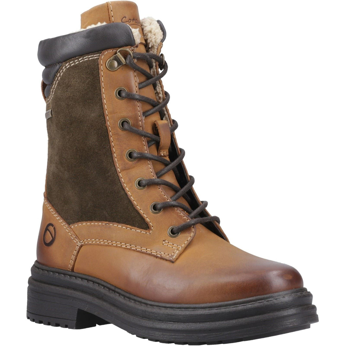 Cotswold Lacock Leather Women's Tan Boots