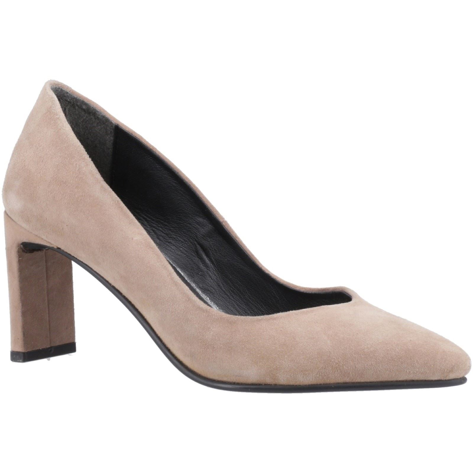 Hush Puppies Olivia Suede Women's Mocha Round Court Shoes