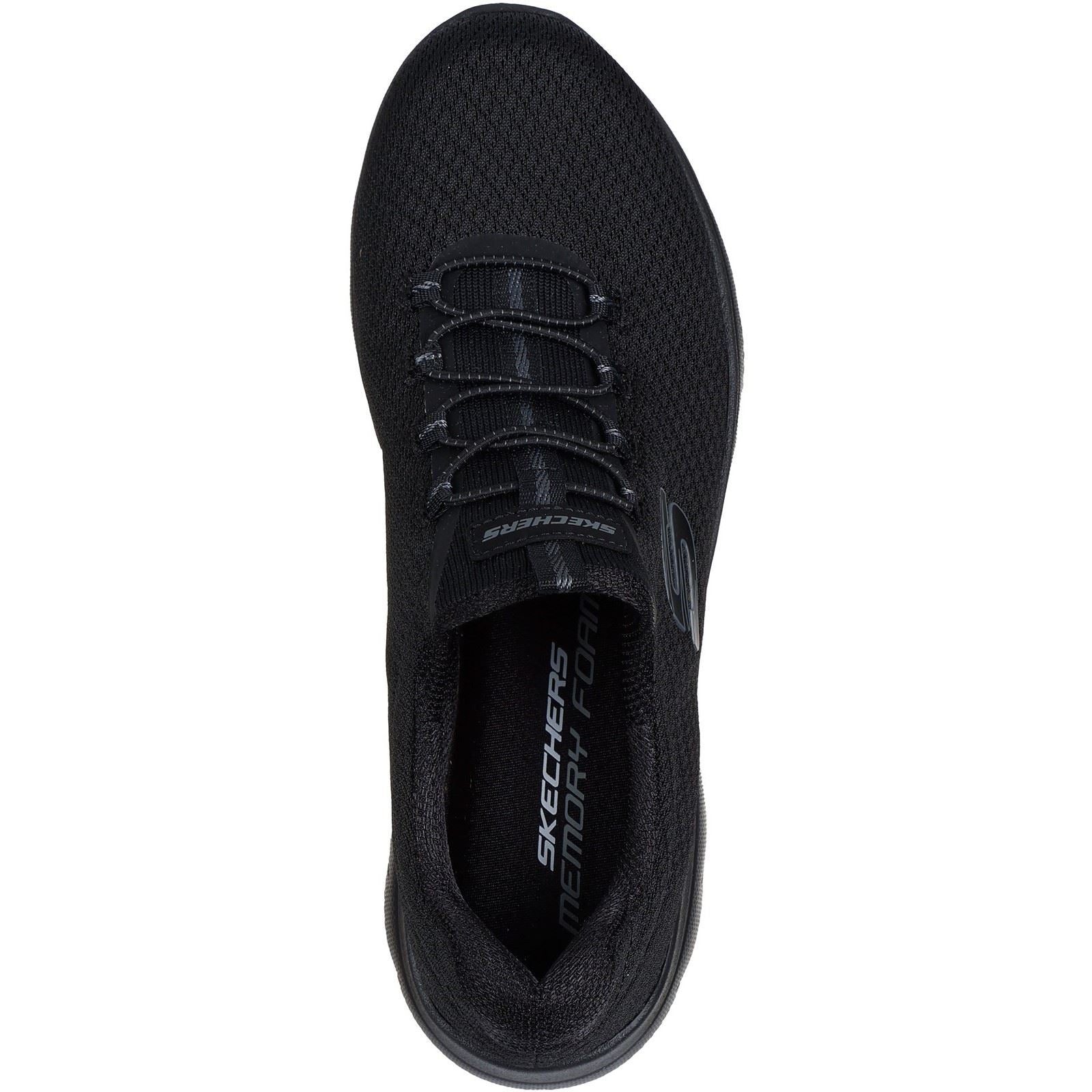 Skechers Summits Summer Blush Textile Women's Black Trainers