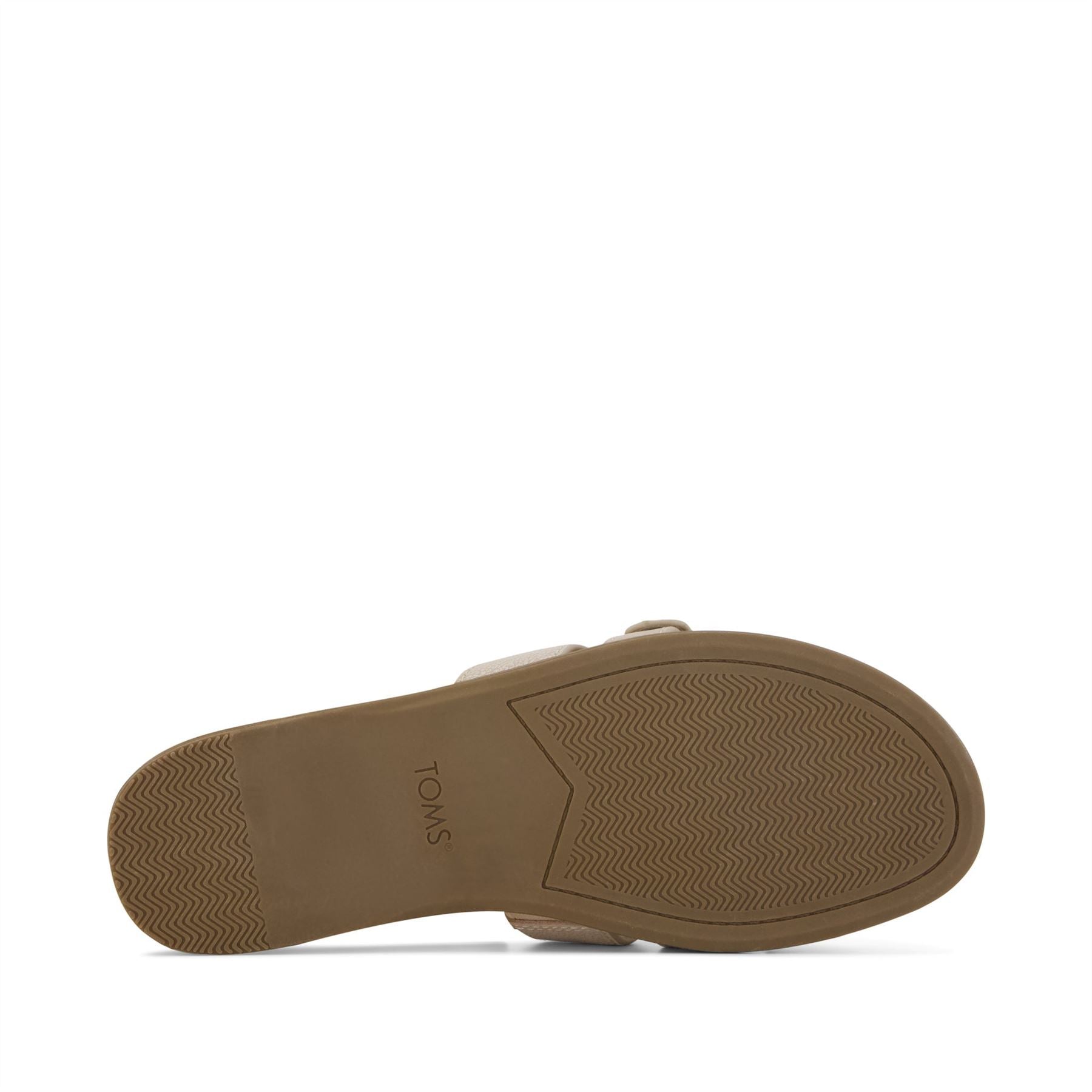 TOMS Sol Mule Leather Women's Champagne Sandals