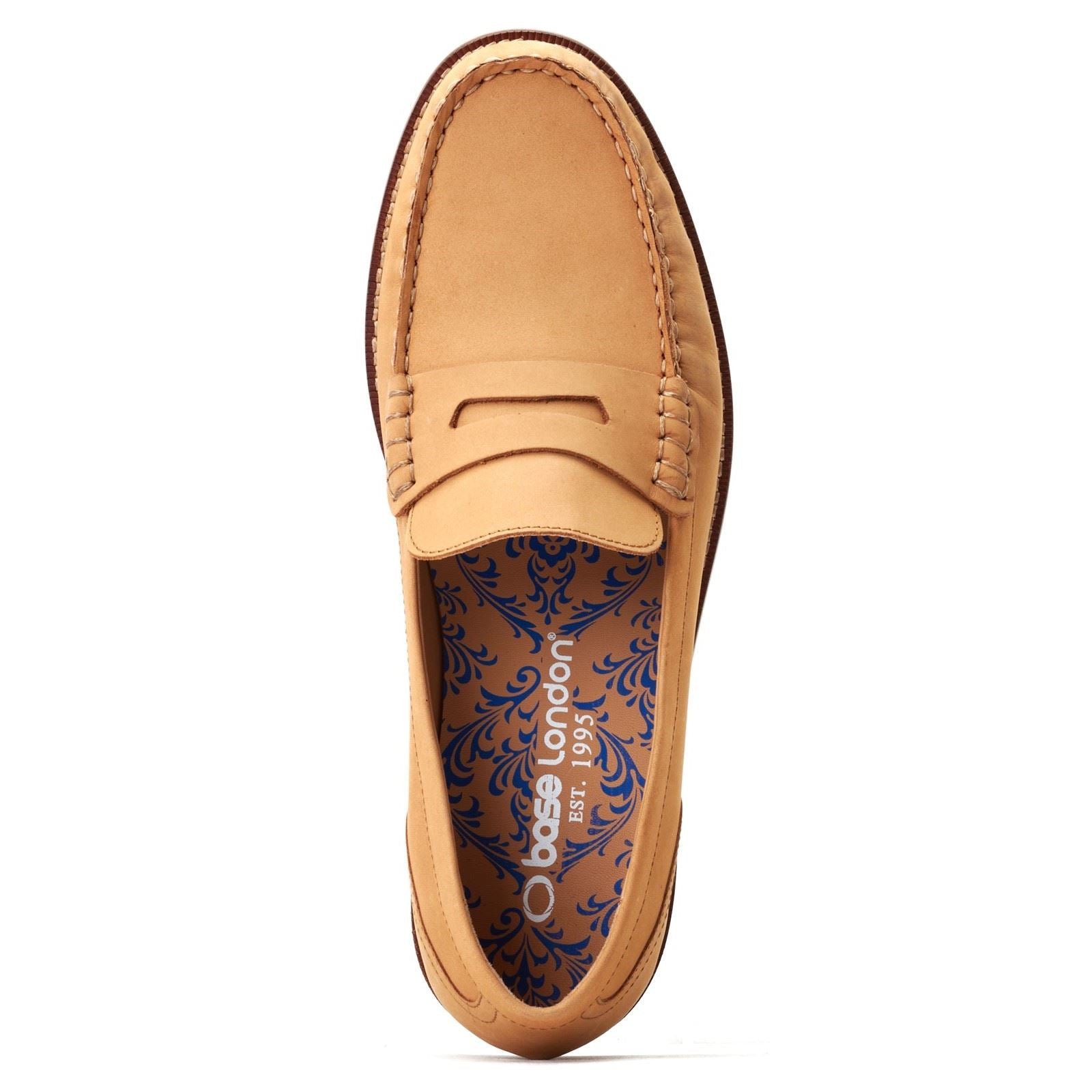 Base London Garfield Leather Men's Burnt Tan Loafers