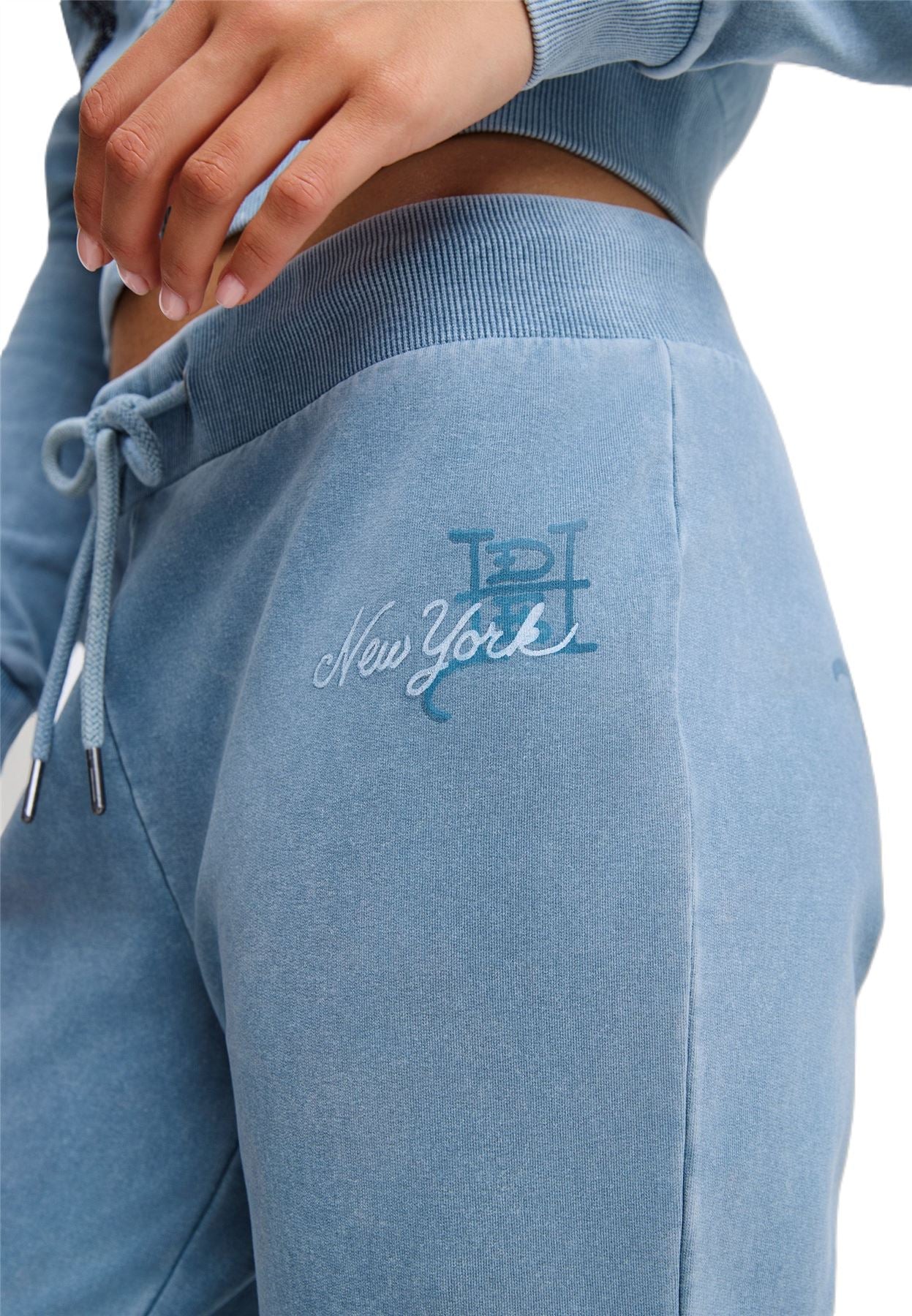 Ed Hardy Cross and Thorn Flared Women's Blue Joggers