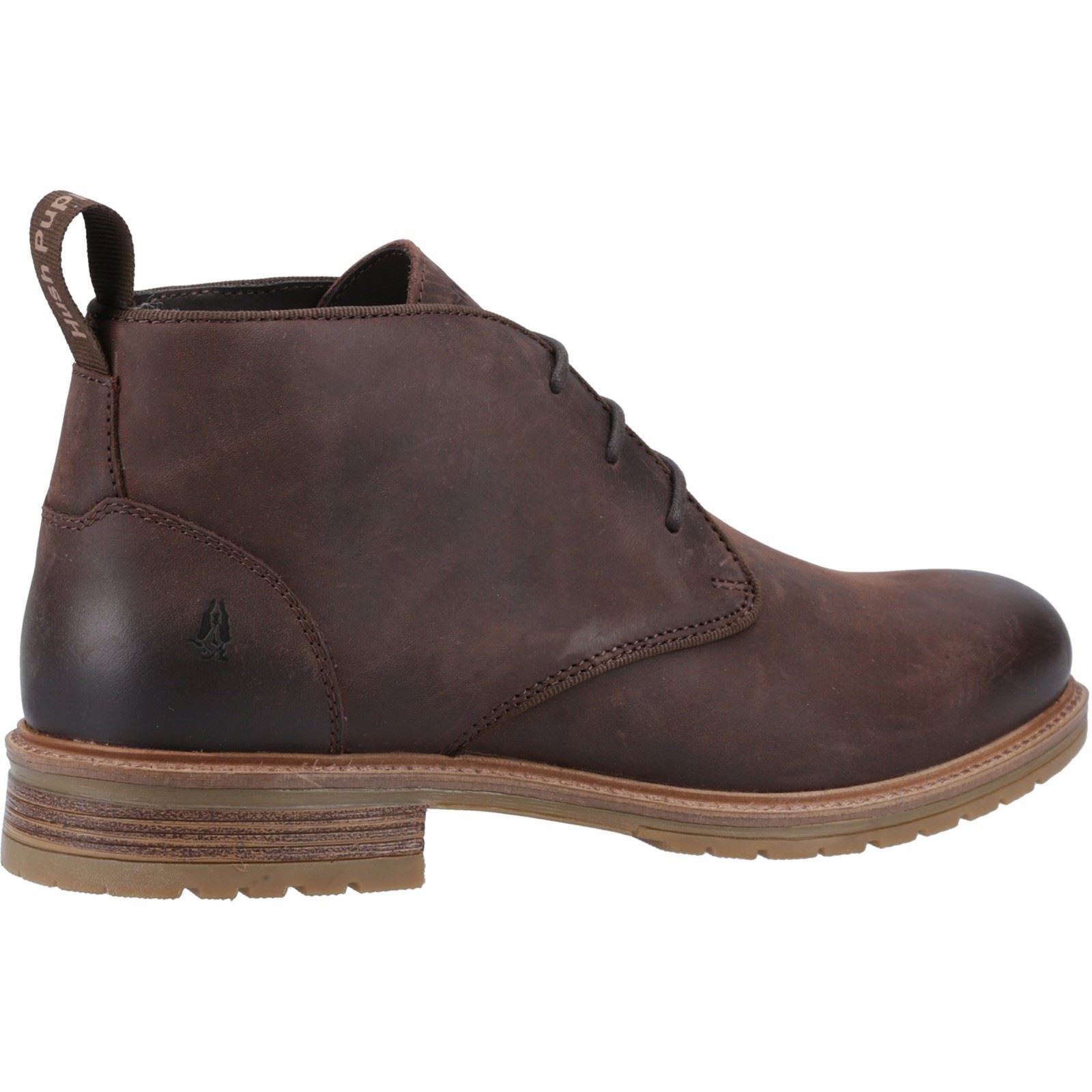 Hush Puppies Ricky Leather Men's Brown Ankle Boots