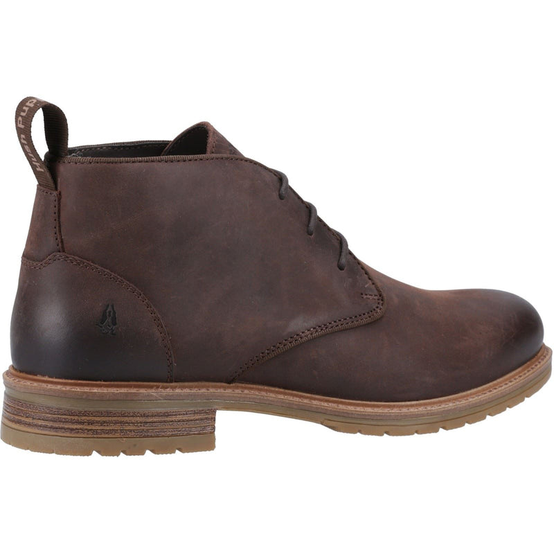 Hush Puppies Ricky Leather Men's Brown Ankle Boots