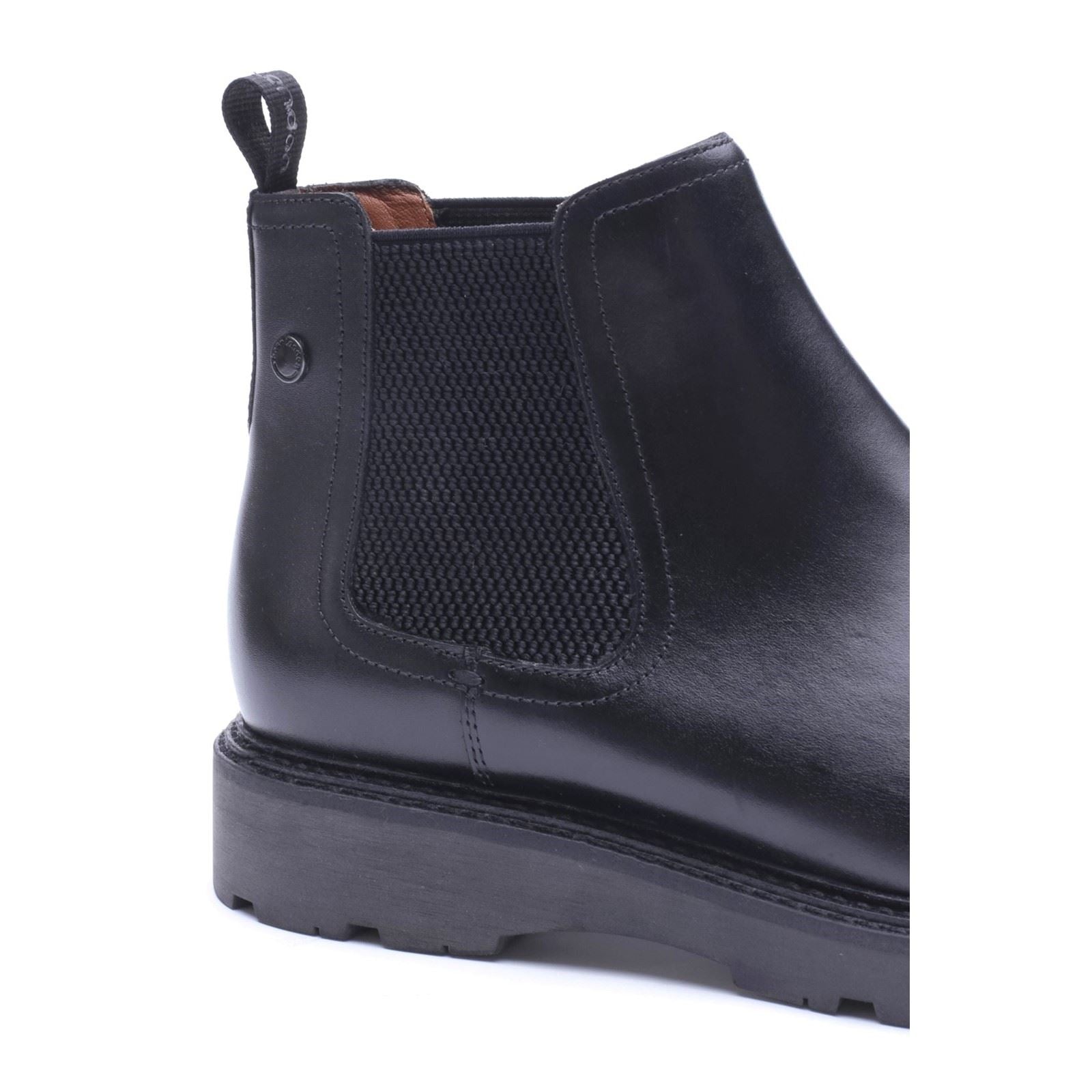 Base London Echo Leather Men's WAXY Black Boots