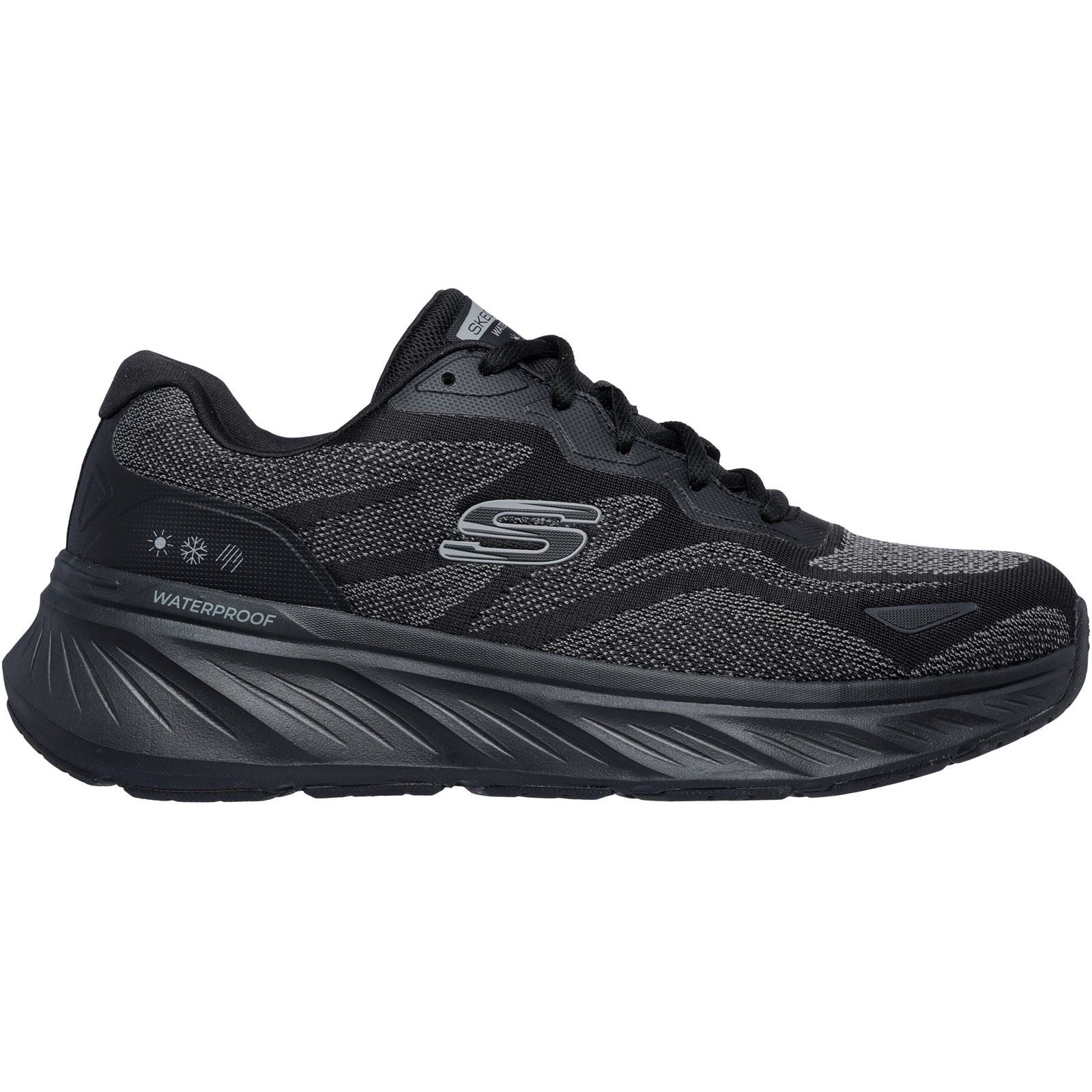 Skechers Edgeride Konzo Textile Men's Black Trainers