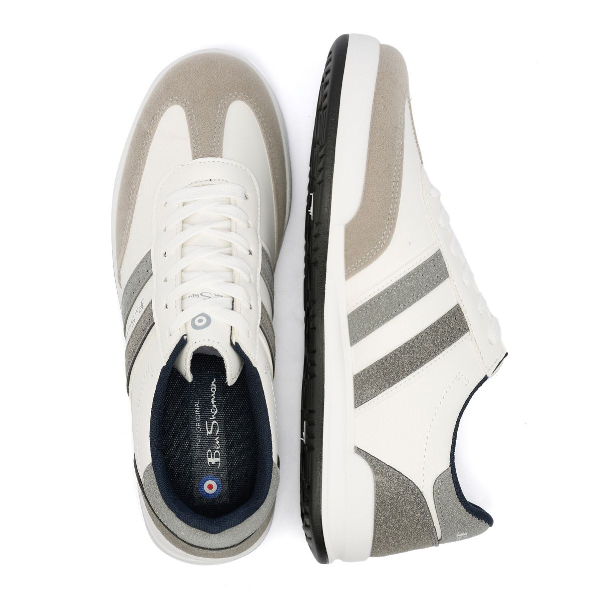 Ben Sherman Sokka Men's White/Grey Trainers