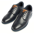 Pod Merlin Leather Men's Navy Lace-Up Shoes