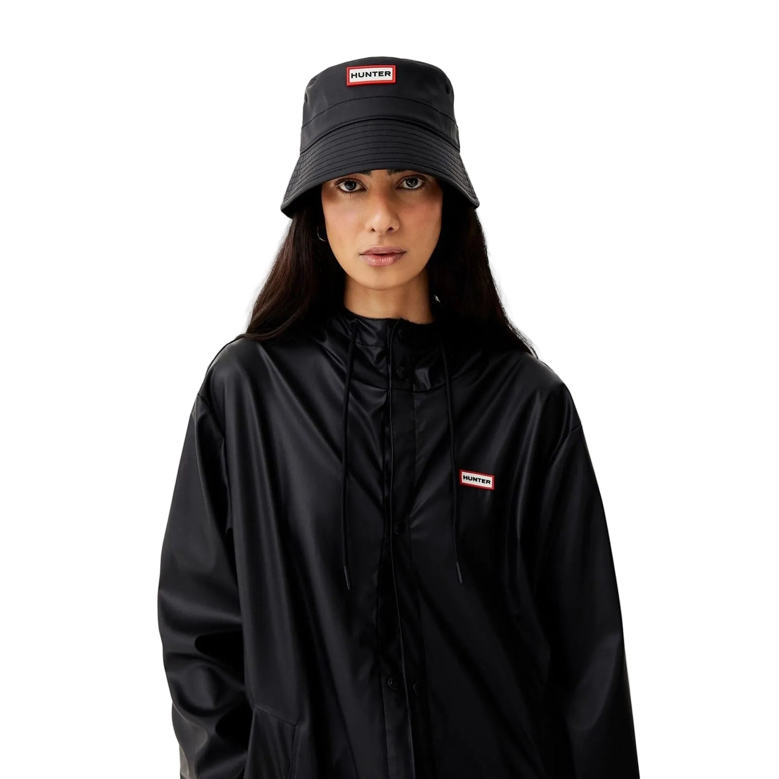 Hunter Izzy Hooded Black Jacket