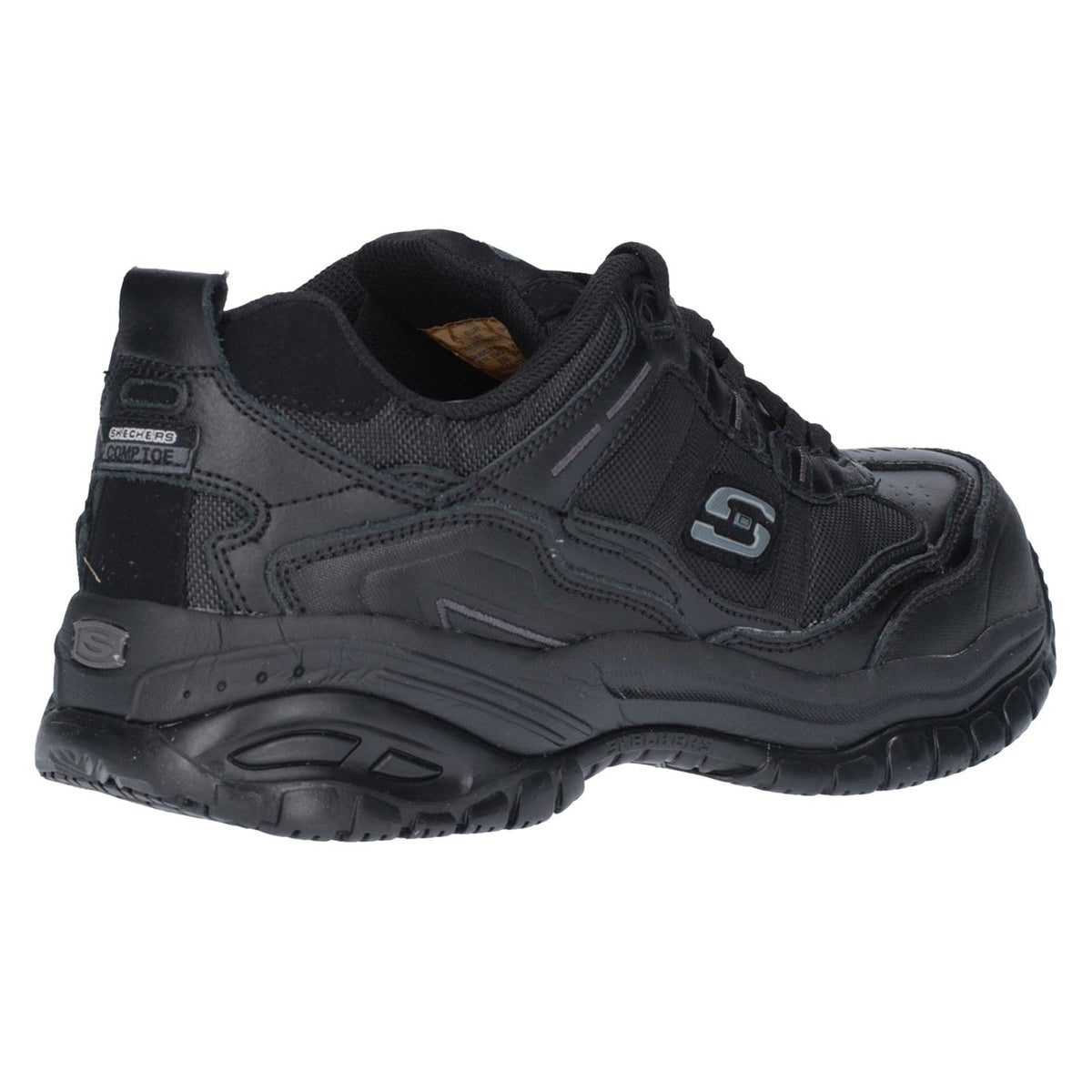 Skechers Workwear Soft Stride - Grinnell Suede Men's Black Safety Trainers