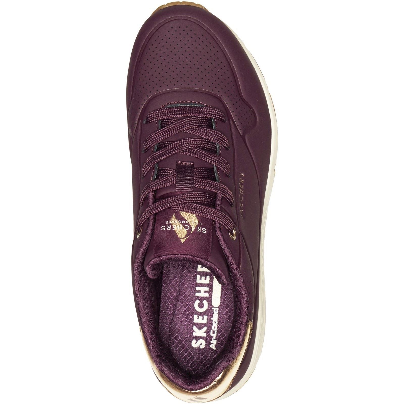 Skechers Uno - Golden Air Polyurethane Women's WINE Trainers