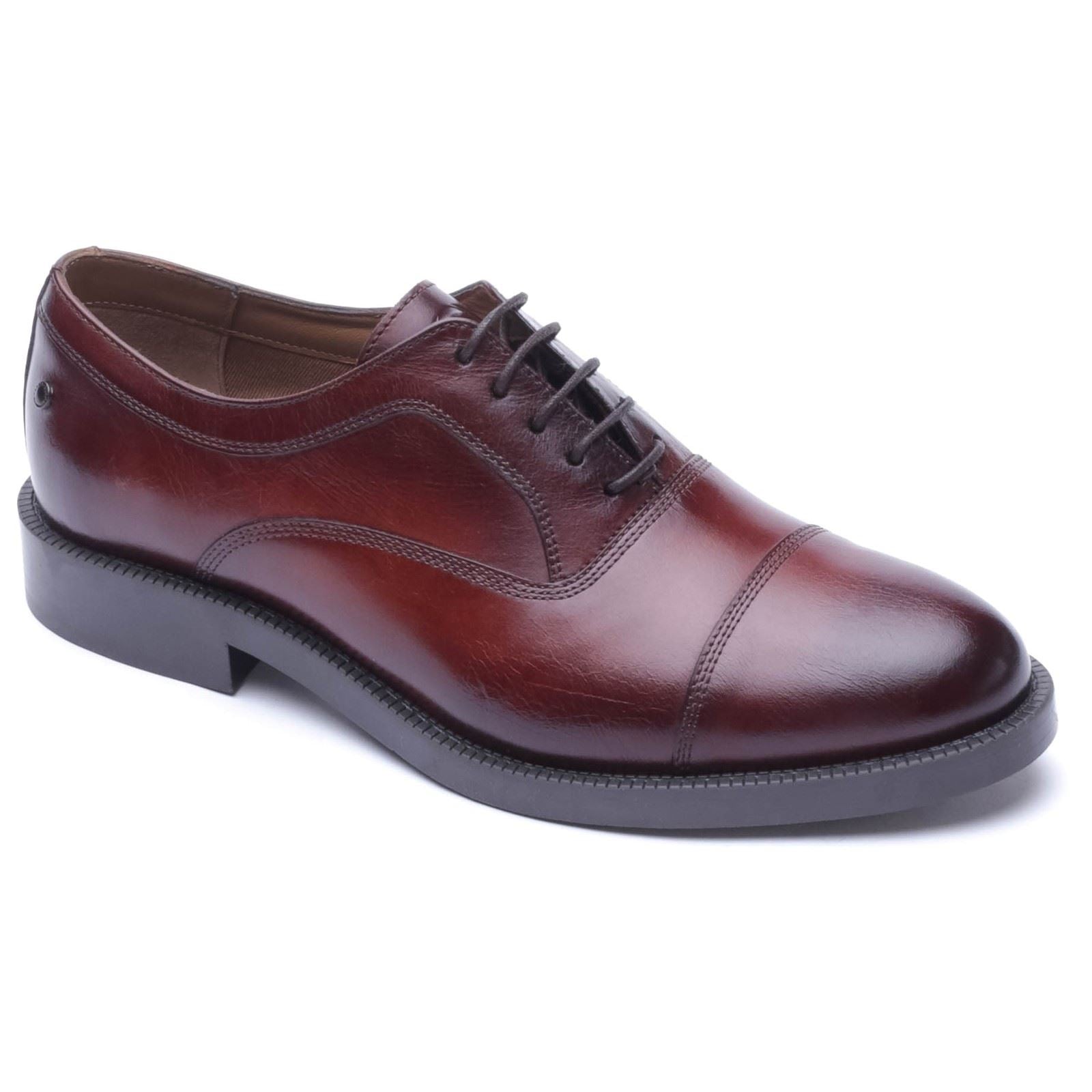 Base London Roma Leather Men's WASHED CHESTNUT Oxford Shoes