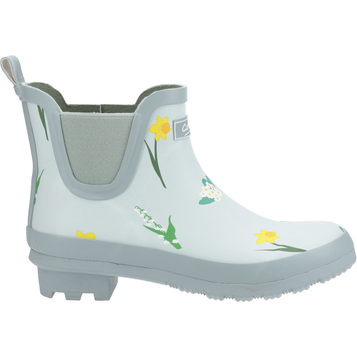 Cotswold Wildflower Ankle Rubber Women's Mint Wellington Boots