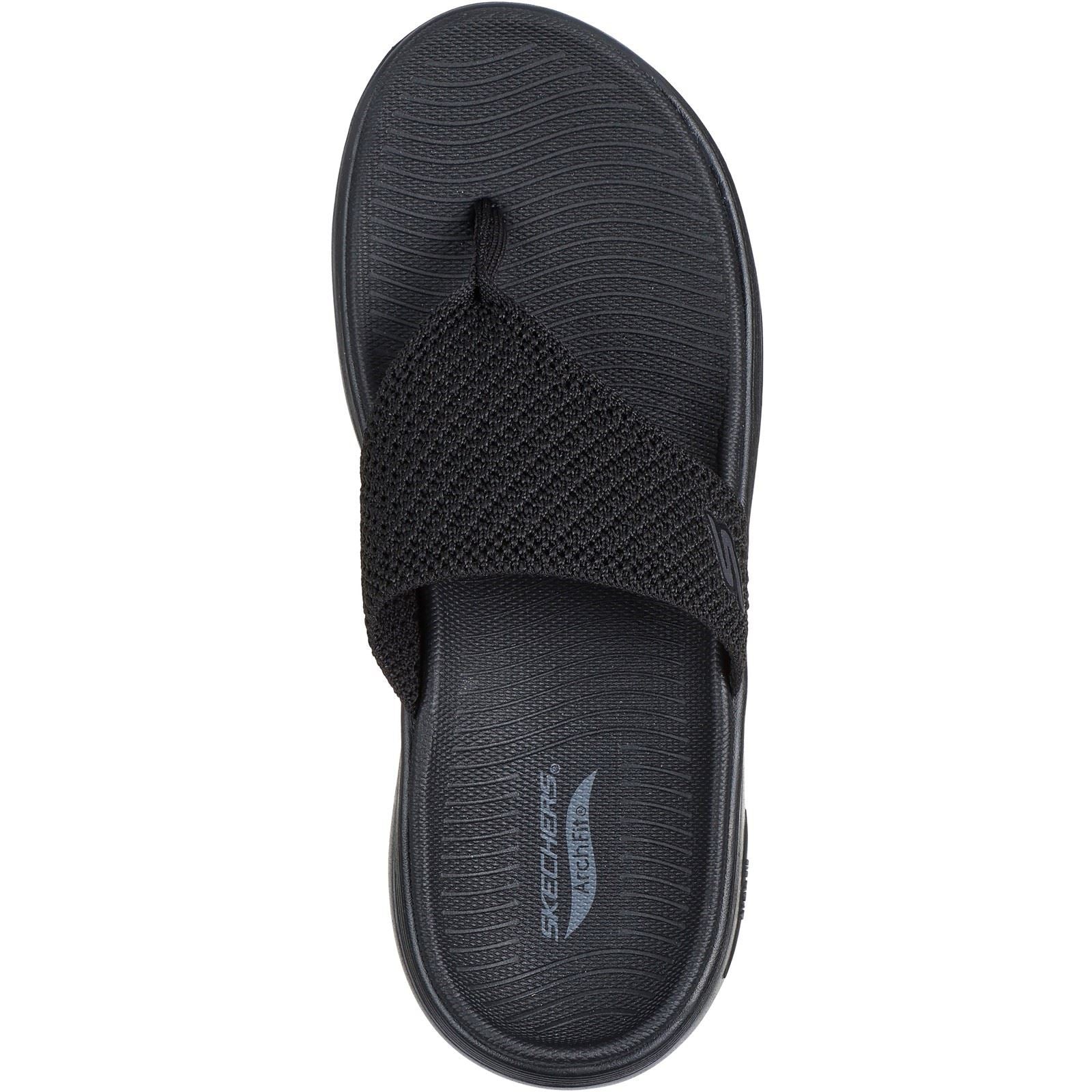 Skechers Go Walk Arch Fit 2.0 Synthetic Women's Black Sandals