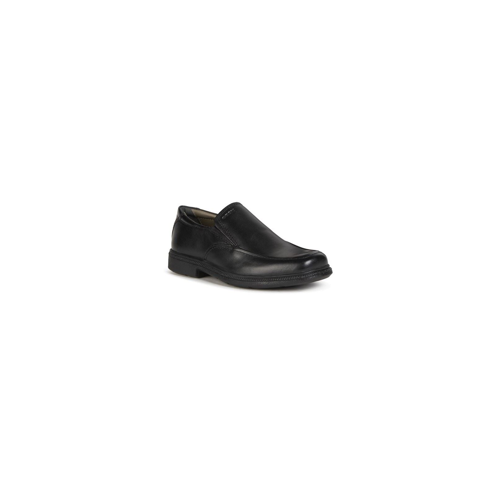 Geox Jr Federico Leather Black Loafers