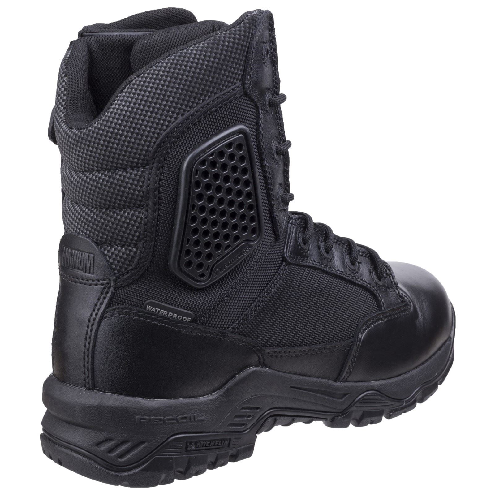 Magnum Strike Force 8.0 WP Side-Zip Leather Black Safety Boots