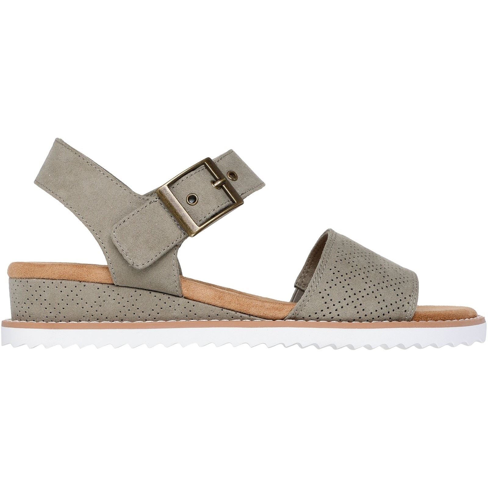 Skechers Desert Kiss Serendipitous Synthetic Women's Olive Sandals