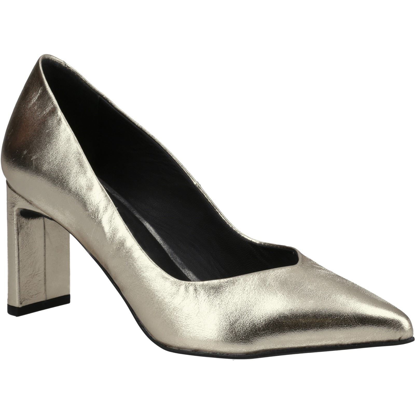 Hush Puppies Olivia Suede Women's Gold Heels