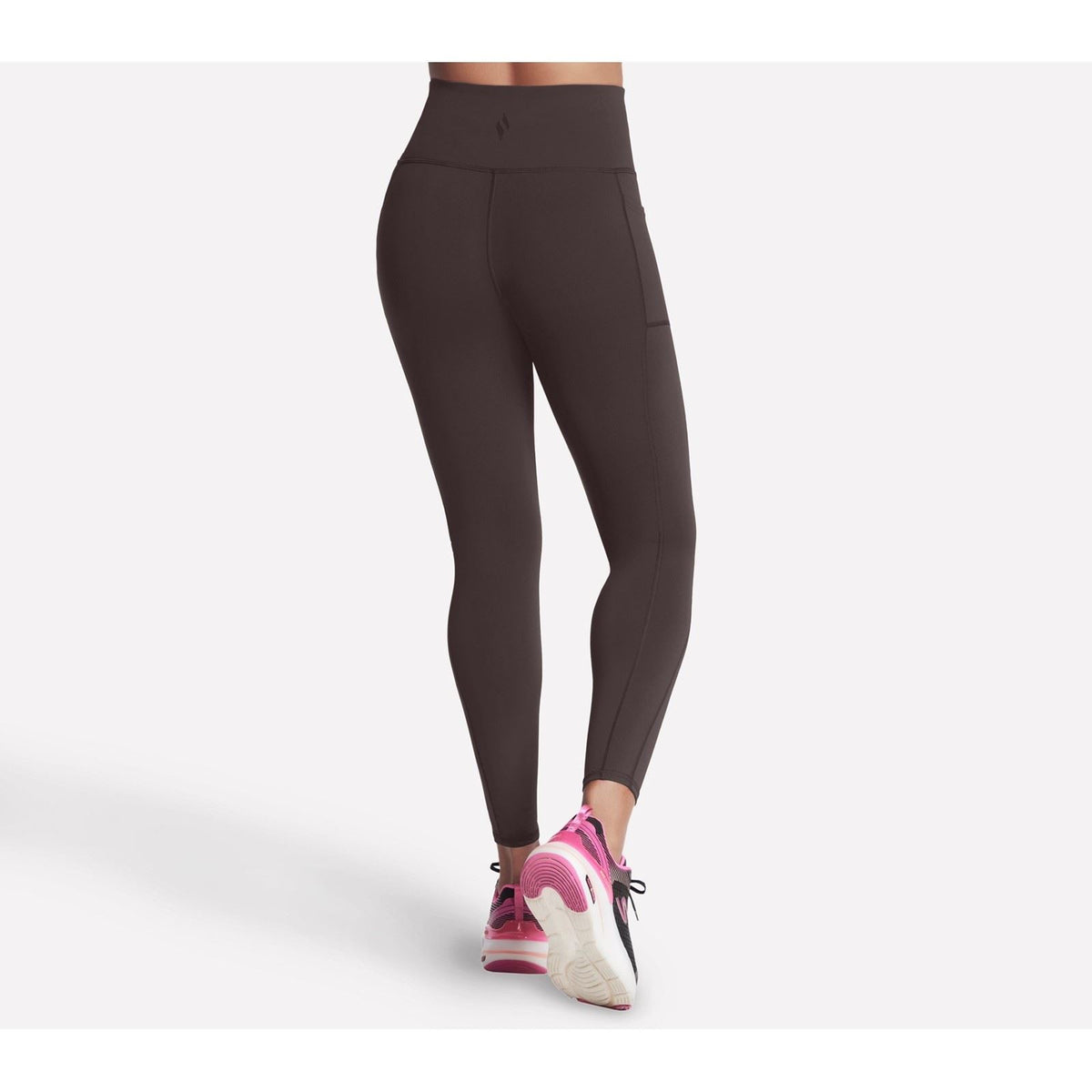 Skechers GOWALK FL HW Legging Nylon Women's Brown Sports Leggings