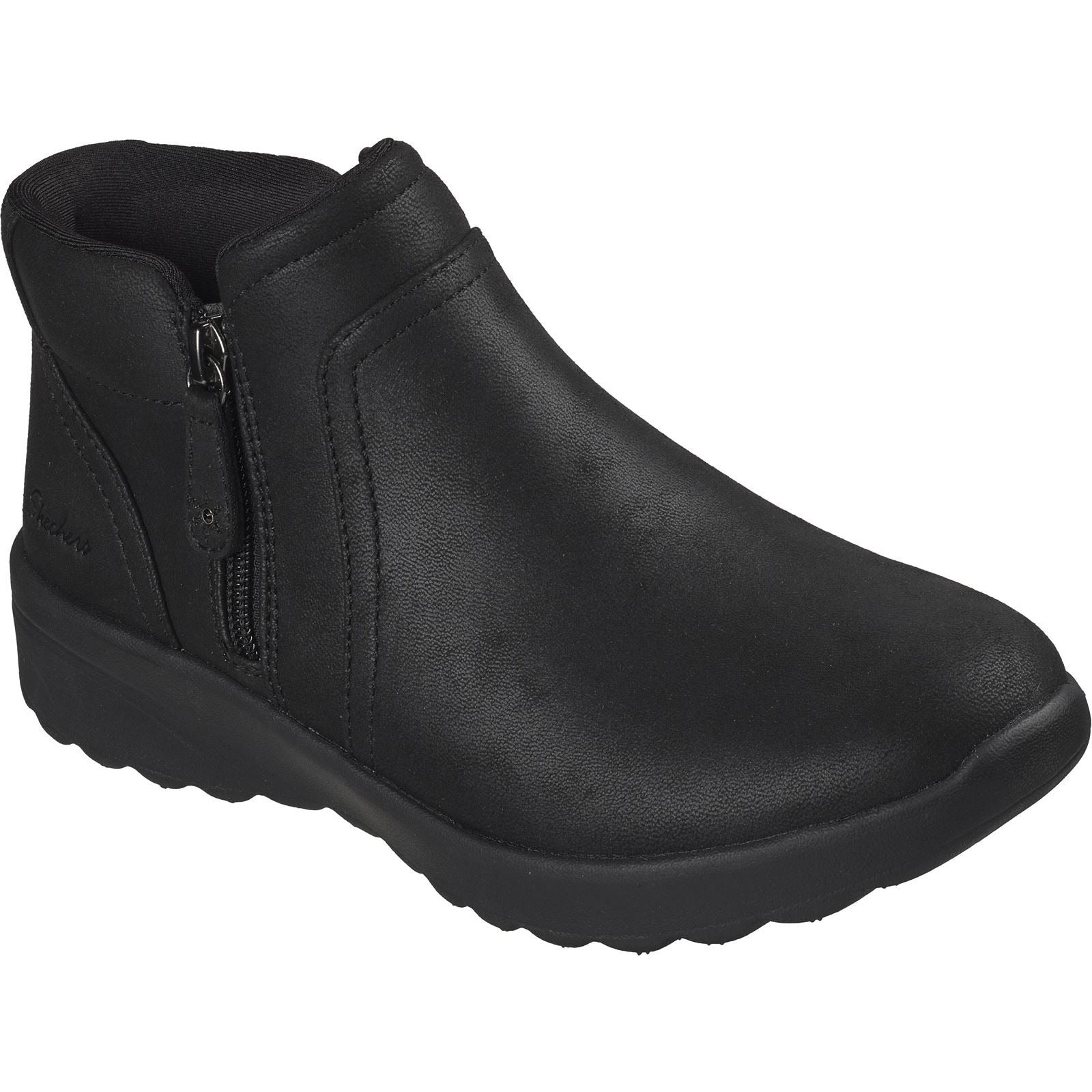 Skechers Lovely Vibe Forever Mine Textile Women's Black Boots