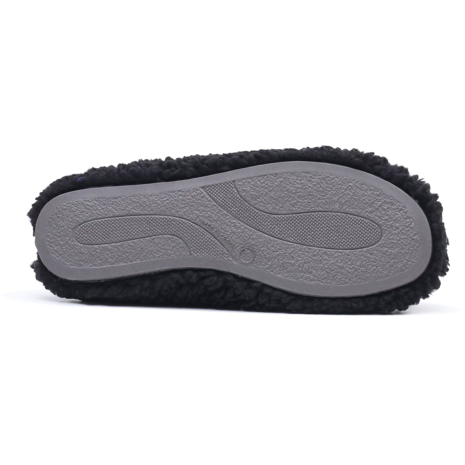 Hush Puppies Good Teddy Polyester Men's BLACK Slippers