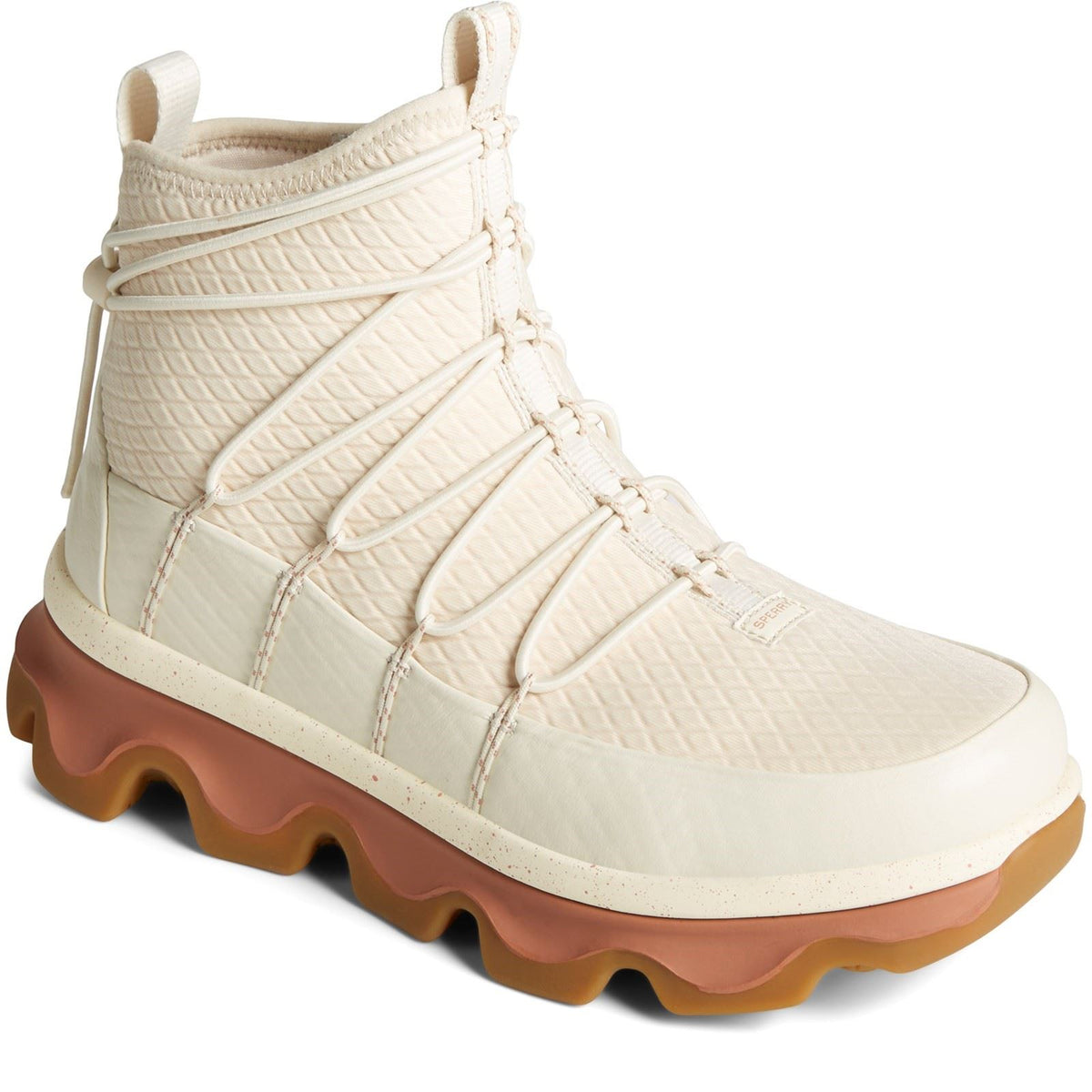 Sperry Saltwater 3D Textile White Wellington Boots
