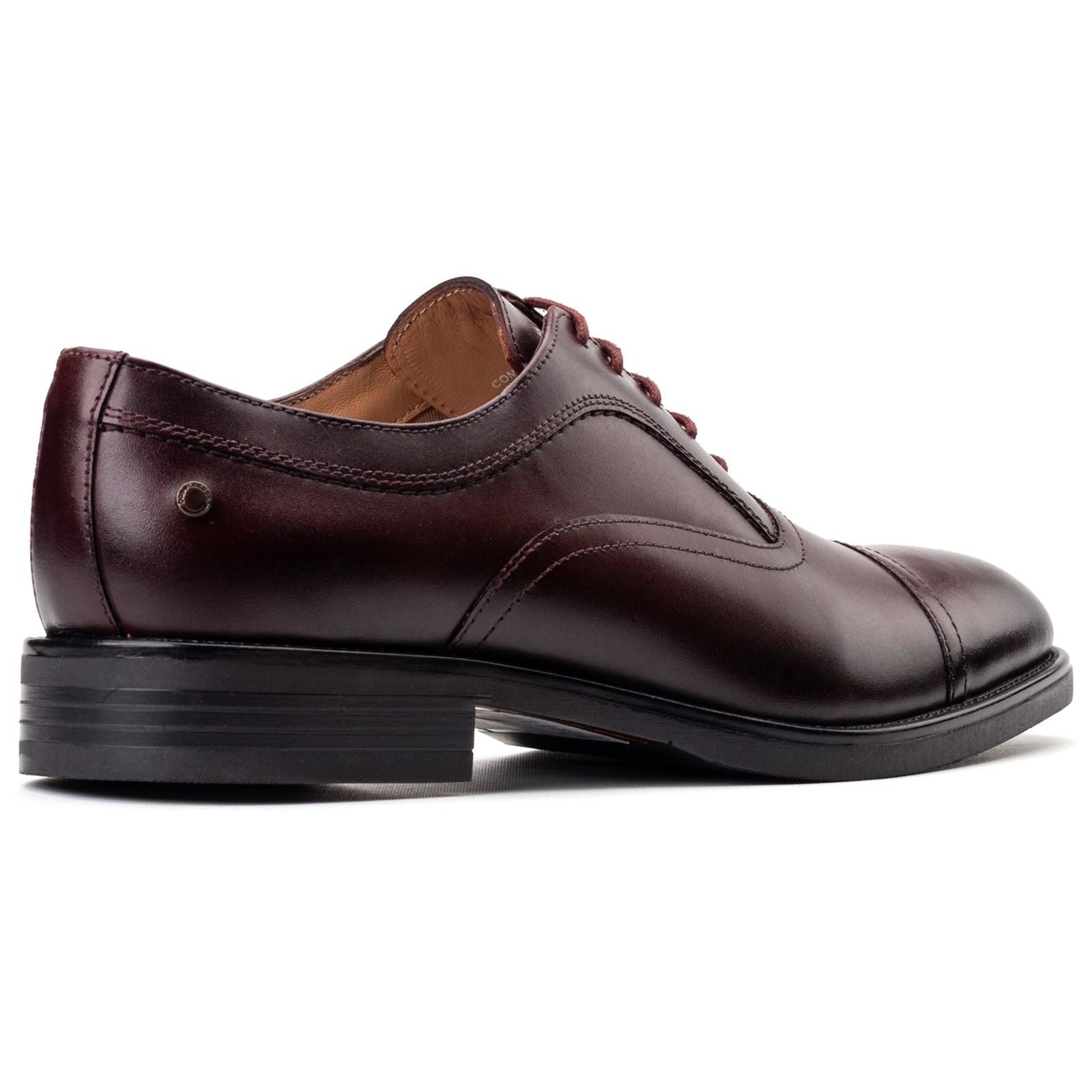 Base London Lapel Leather Men's Bordo Oxford Shoes