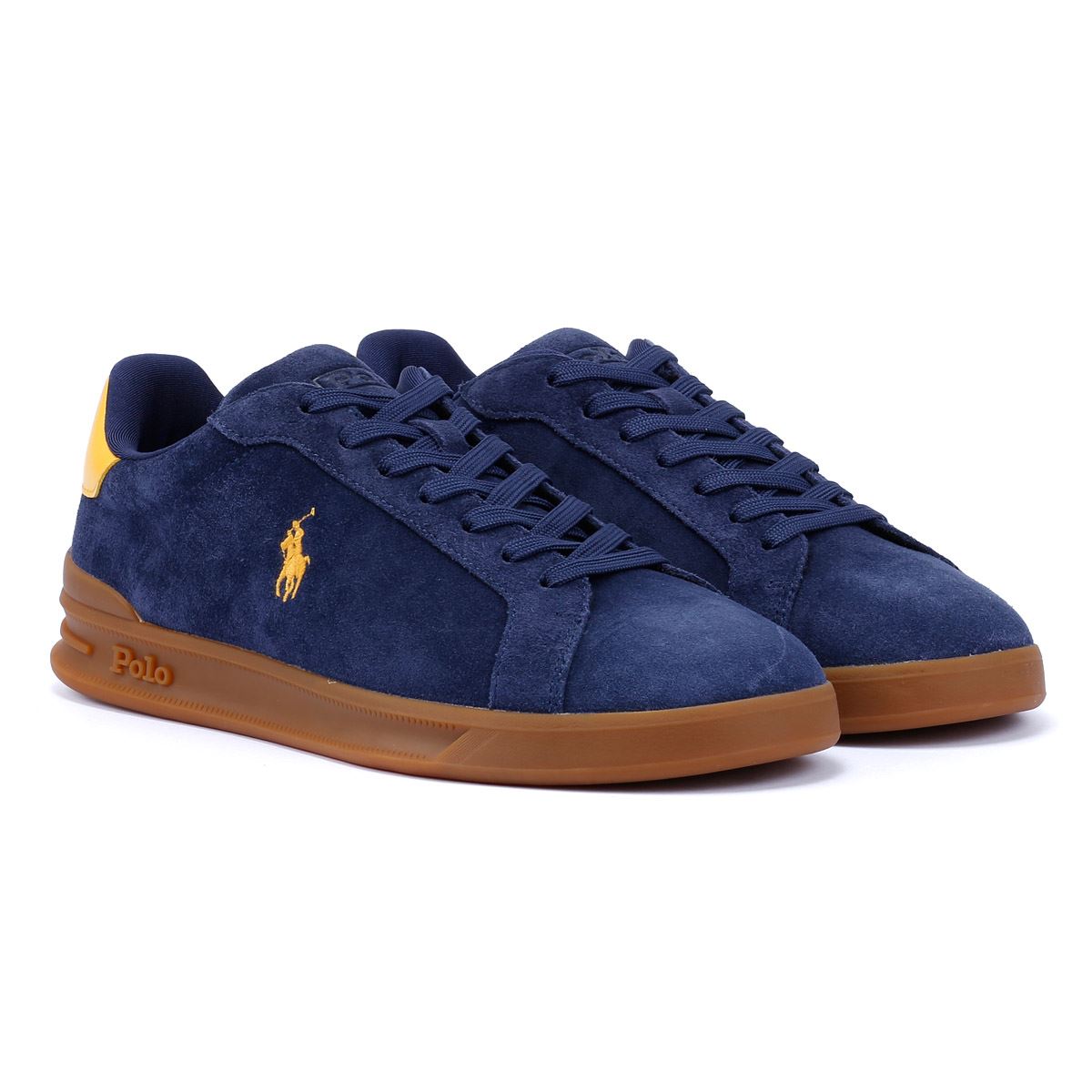 Ralph Lauren Heritage Court II Suede Men's Navy Trainers – Tower