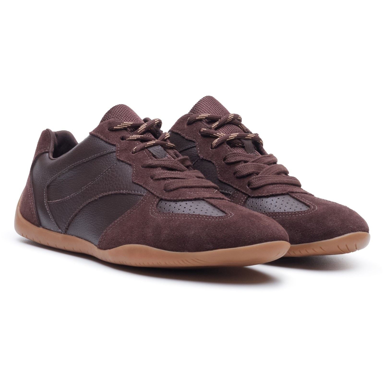 Hush Puppies Jovie Leather Women's CHOCOLATE Trainers