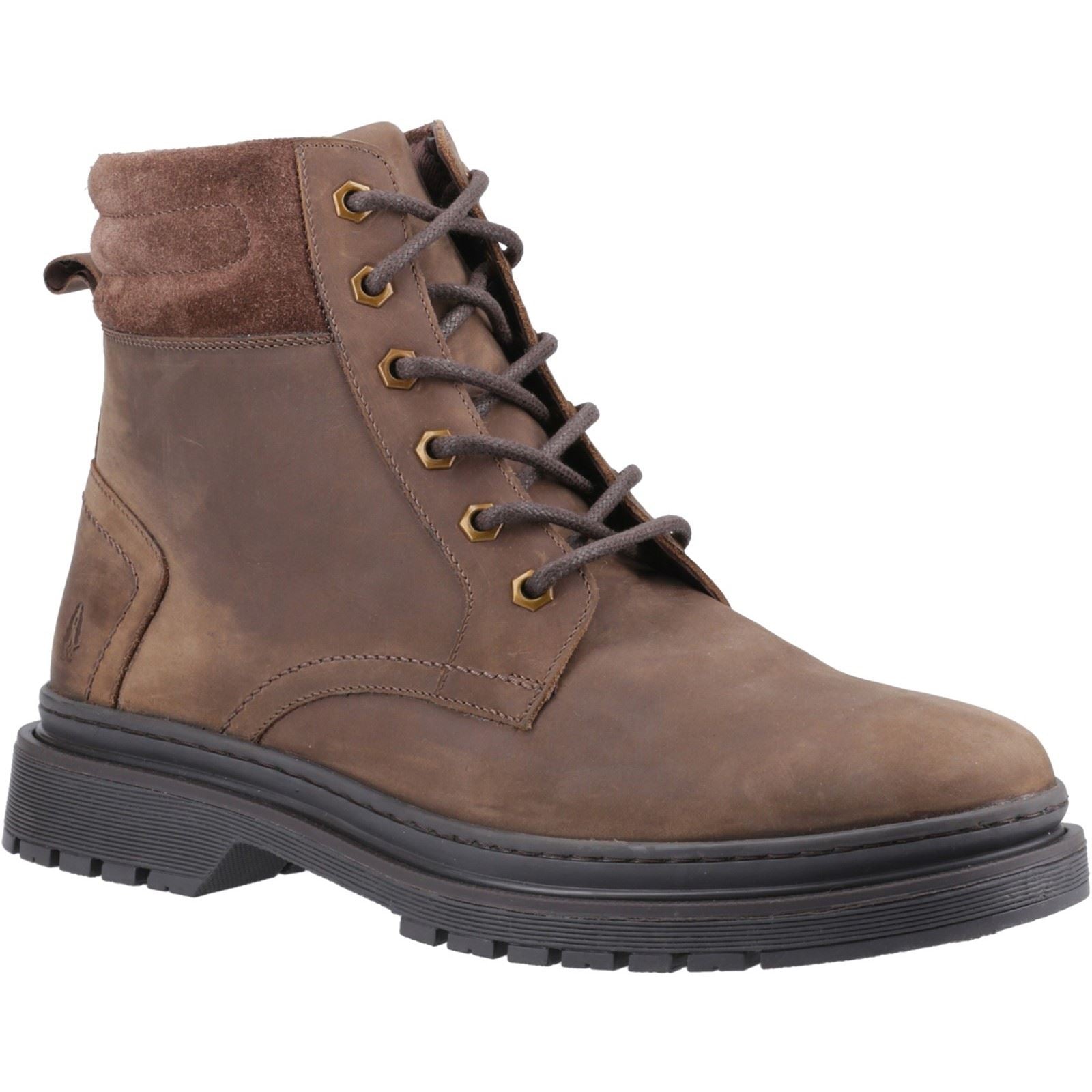 Hush Puppies Jarrod Leather Men's Brown Ankle Boots