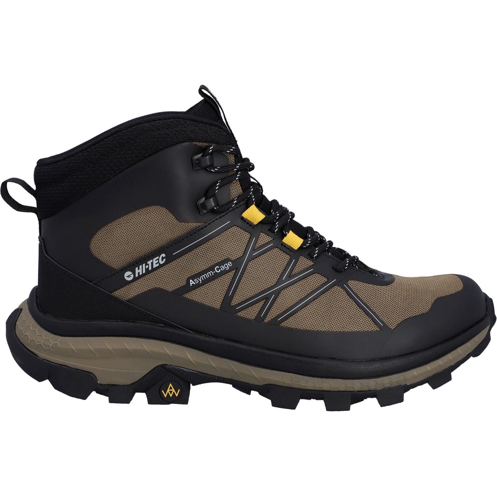 Hi-Tec Infuse Mid Polyester Men's Black/Walnut/Artisans Gold Hiking Boots