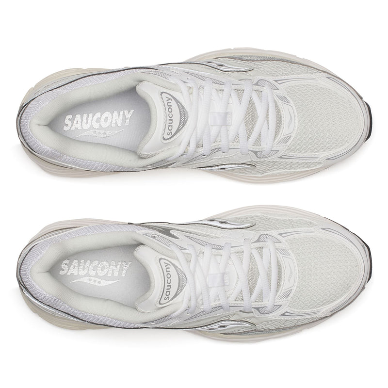 Saucony ProGrid Omni 9 White/Silver Trainers