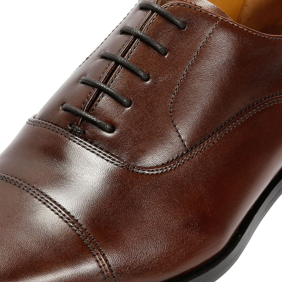 Chapman & Moore Toe Cap Oxford Leather Men's Chocolate Shoes