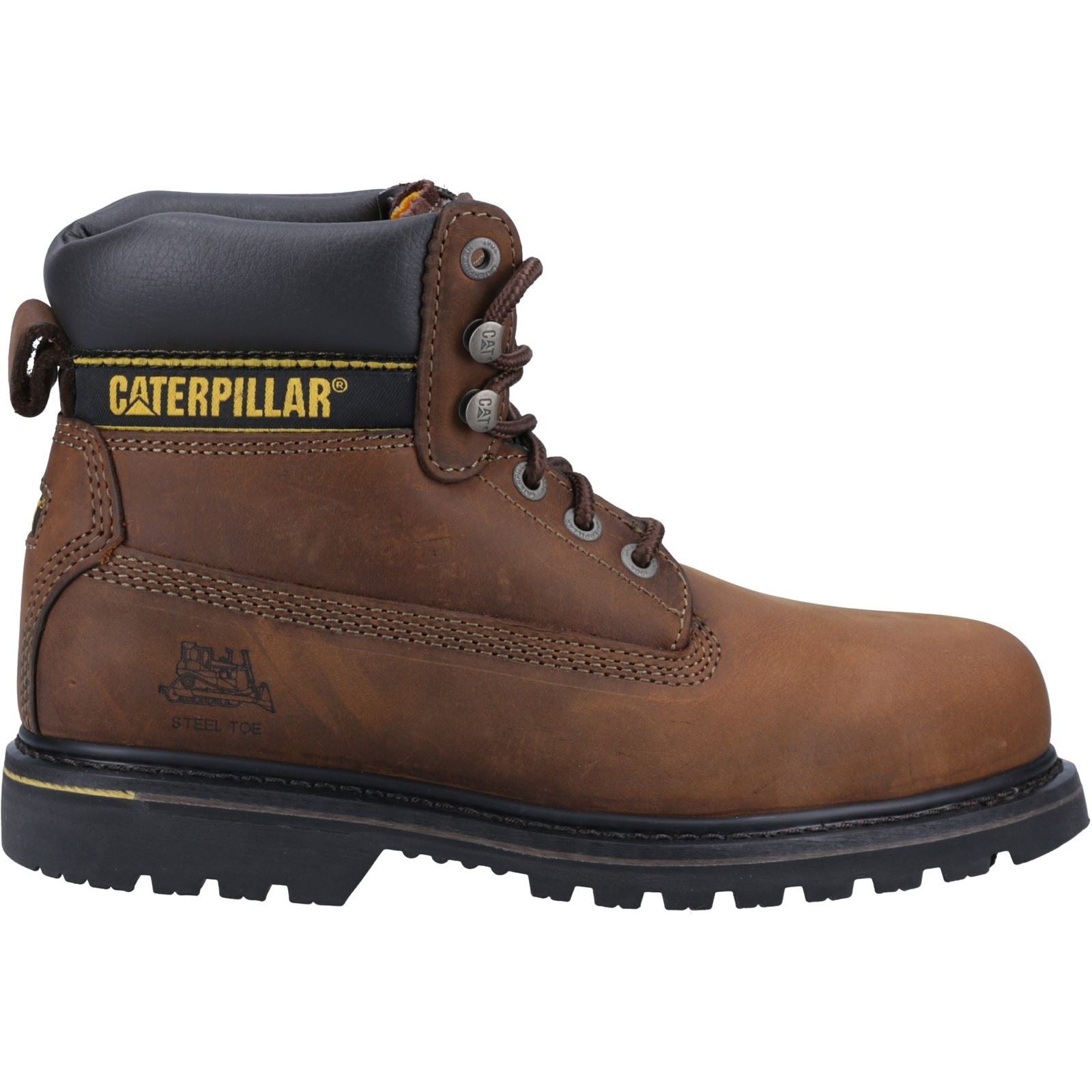 Caterpillar Holton Leather Brown Safety Boots