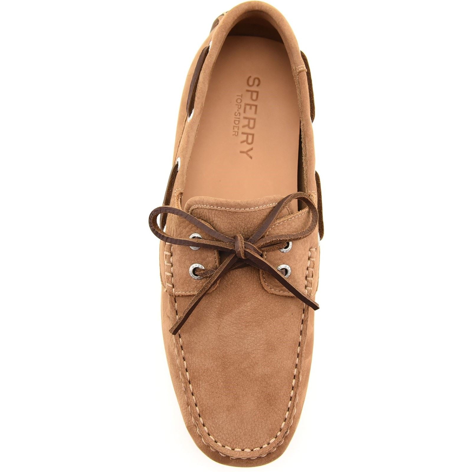 Sperry Orland 2-Eye Driver Leather Men's Tan Boat Shoes