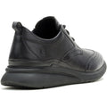 Hush Puppies Advance Leather Men's Black/Black Lace-Up Shoes