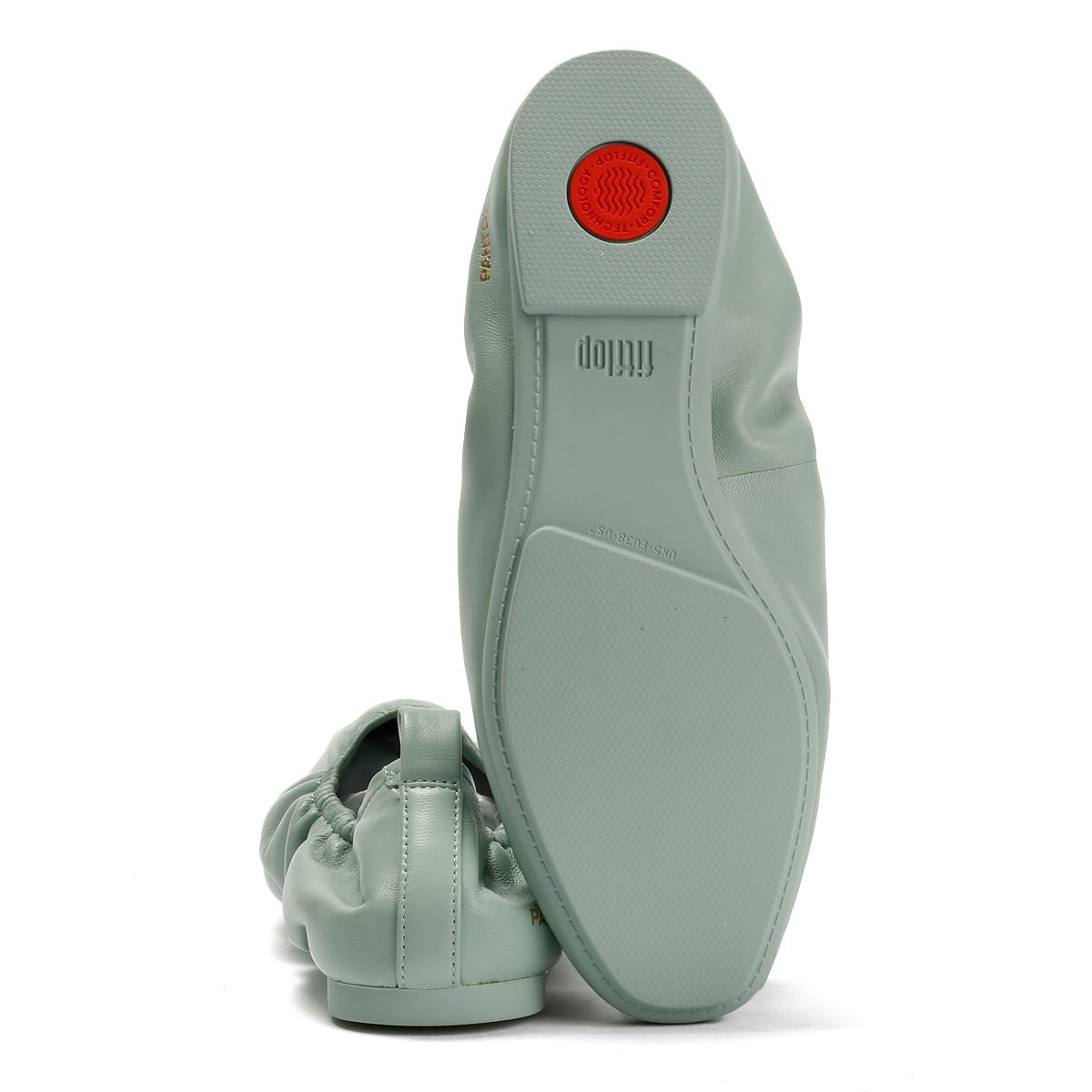 FitFlop DELICATO X PANTONE Poise Leather Ballerinas