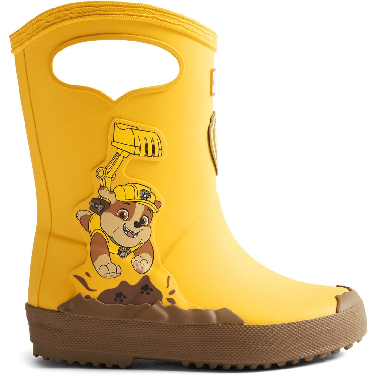 Hunter Paw Patrol Rubber Unisex Kid's Yellow Wellington Boots