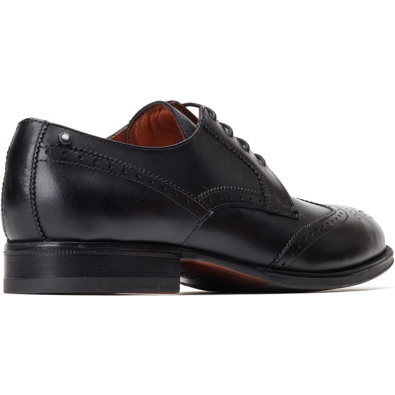 Base London Bell Leather Men's Black Brogues Shoes