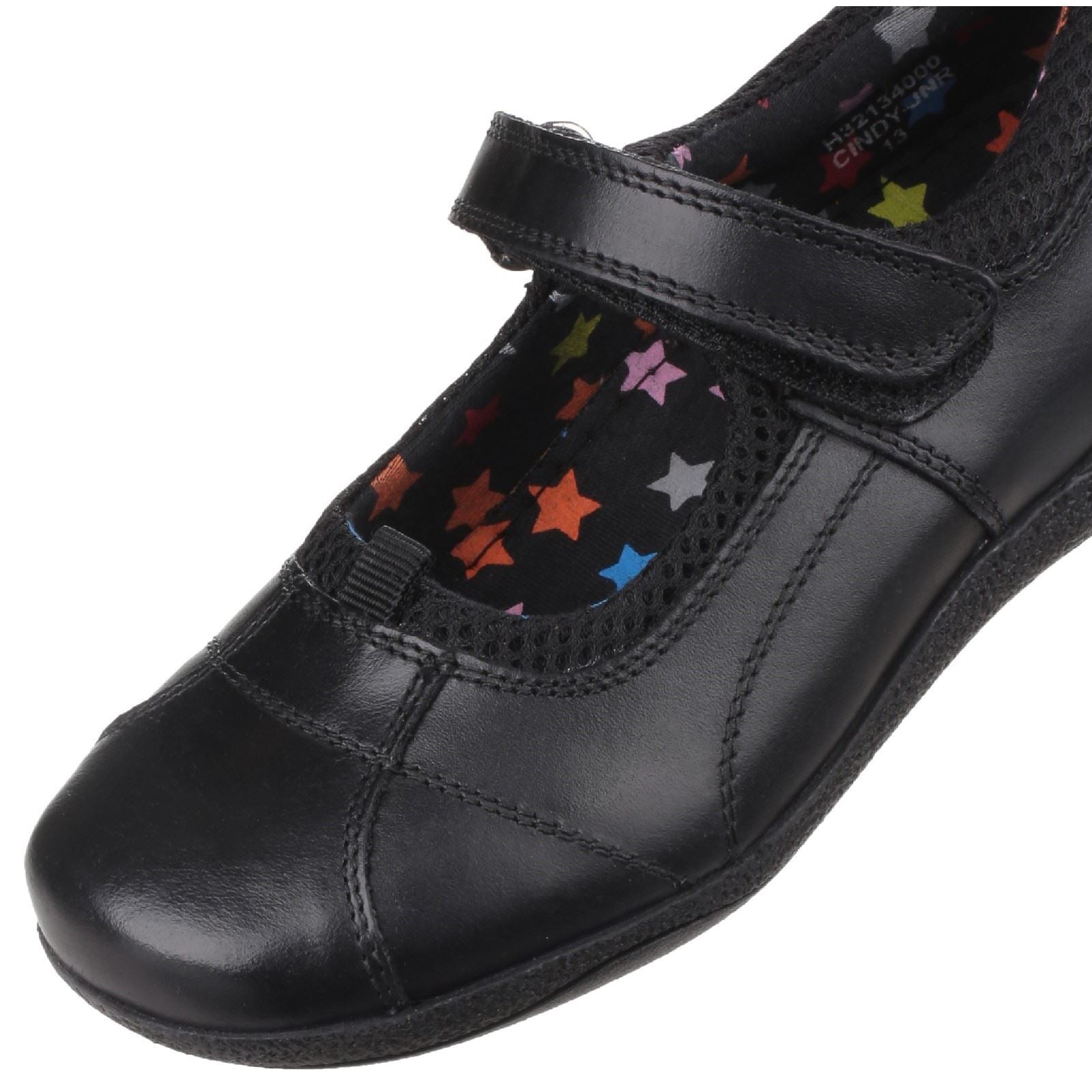 Hush Puppies Cindy Youth Girl's Black Leather Shoes